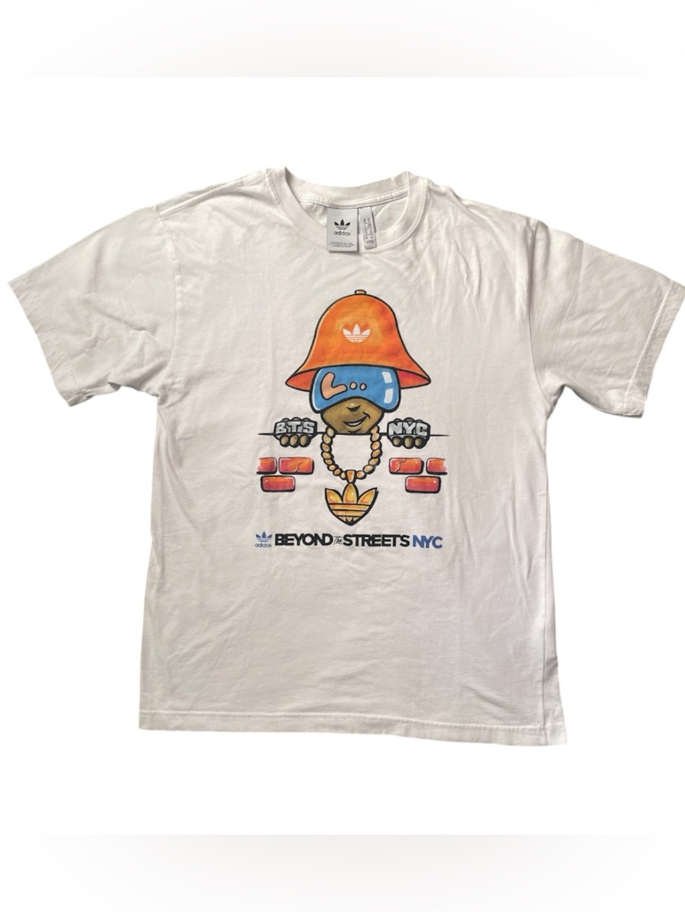 Adidas Originals Beyond The Streets NYC Graphic Tee M White Streetwear Casual